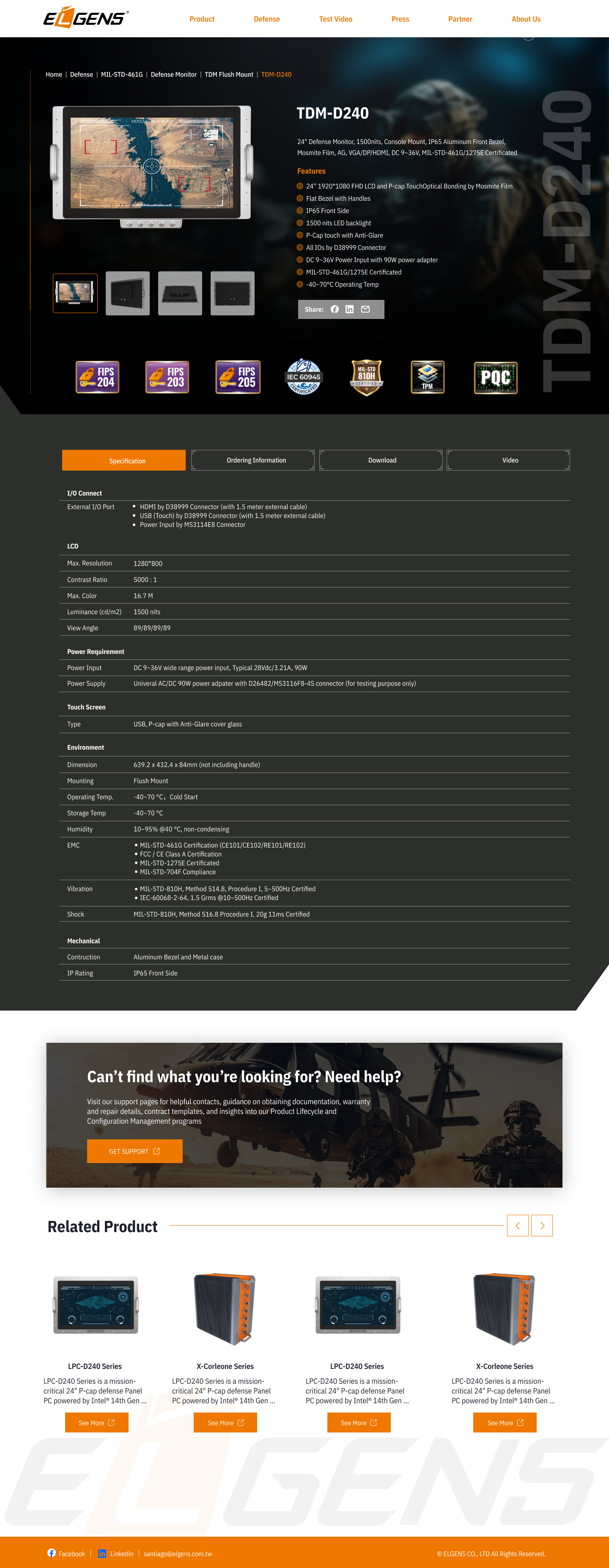 First version of the ELGENS product page redesign