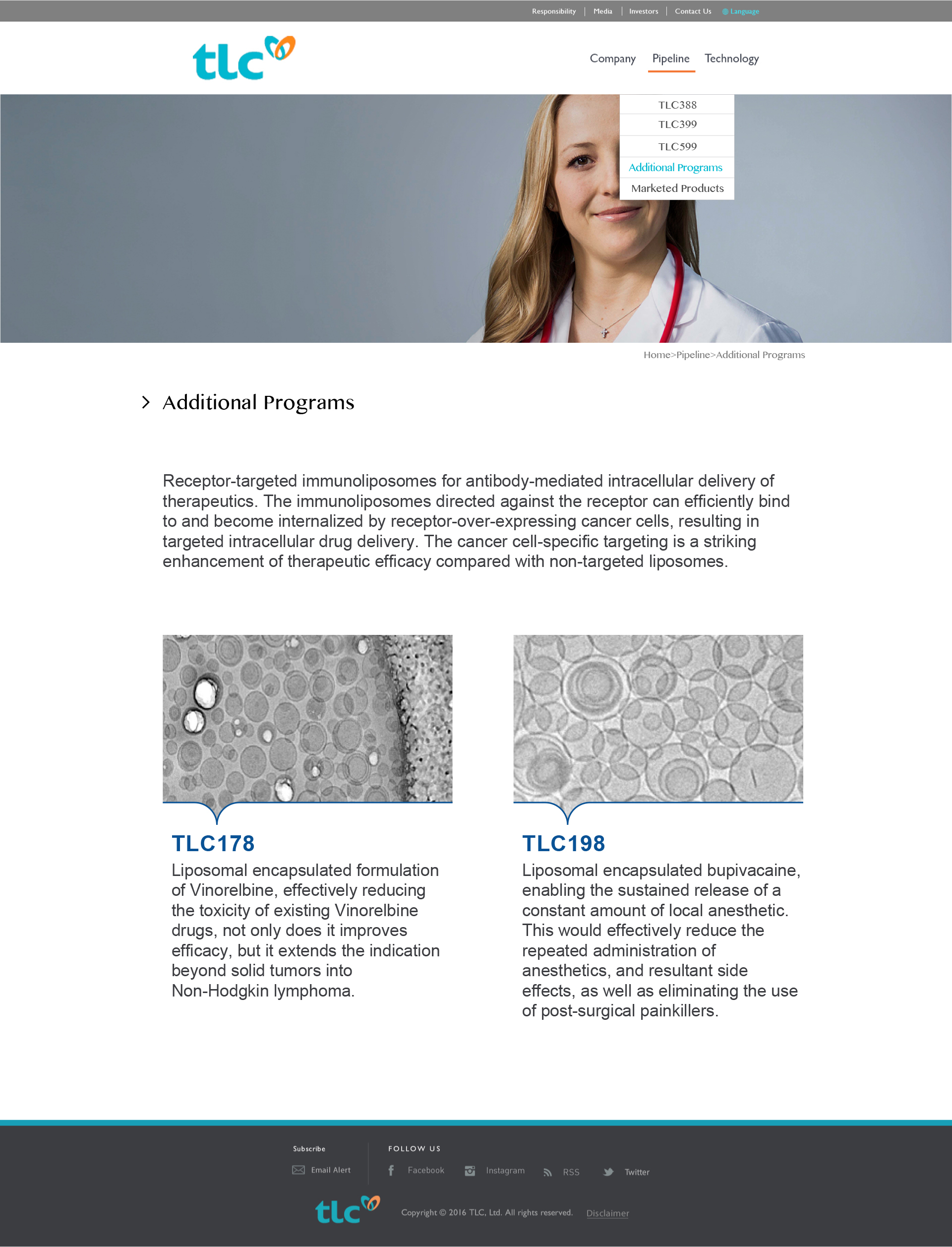 TLC Limited technology page